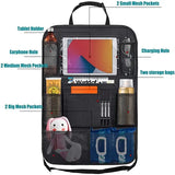Car Backseat Organizer with Tablet Holder – Multiple Pockets Kids Travel Storage Bag