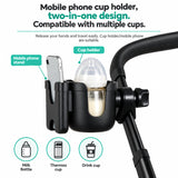 Universal 3-in-1 Stroller Cup Holder & Phone Mount