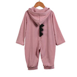 Baby Dinosaur Jumpsuit – Soft Cotton Hooded Romper for Newborns (6–18M)