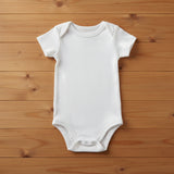 Baby Bodysuit – Soft 100% Cotton Short Sleeve Onesie for Newborns (3–12 Months)
