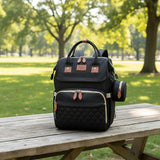 Smart Diaper Bag with Built-in Baby Bed & USB Charger