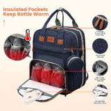 Smart Diaper Bag with Built-in Baby Bed & USB Charger
