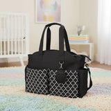 Stylish Geometric Mommy Bag with Pacifier Case | Diaper Bag for Modern Moms