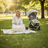 Large Padded Maternity Hospital Bag – Cotton Quilted Travel Tote