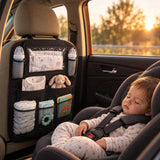 Car Backseat Organizer with Tablet Holder – Multiple Pockets Kids Travel Storage Bag