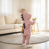 Baby Dinosaur Jumpsuit – Soft Cotton Hooded Romper for Newborns (6–18M)