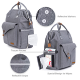 Large Diaper Bag Backpack with USB Port – Waterproof Mummy Bag