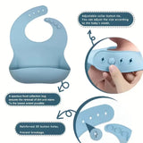 Silicone Bib for Babies - Waterproof and Easy Clean