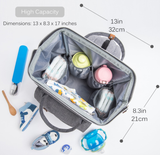 Large Diaper Bag Backpack with USB Port – Waterproof Mummy Bag