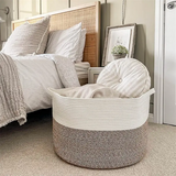 Cotton Rope Storage Basket – Baby Toys & Nursery Organizer
