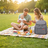Large Capacity Embroidered Mother and Baby Bag