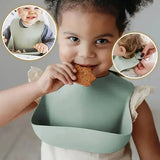 Silicone Bib for Babies - Waterproof and Easy Clean