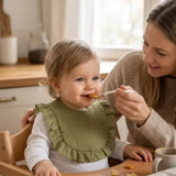 Soft Cotton Ruffle Drool Bib for Baby – 0 to 2 Years