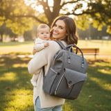 Large Diaper Bag Backpack with USB Port – Waterproof Mummy Bag