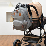 Smart Diaper Bag with Built-in Baby Bed & USB Charger