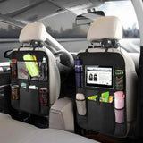 Car Backseat Organizer with Tablet Holder – Multiple Pockets Kids Travel Storage Bag