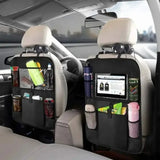 Car Backseat Organizer with Tablet Holder – Multiple Pockets Kids Travel Storage Bag