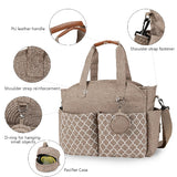 Stylish Geometric Mommy Bag with Pacifier Case | Diaper Bag for Modern Moms
