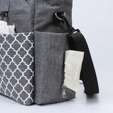 Stylish Geometric Mommy Bag with Pacifier Case | Diaper Bag for Modern Moms