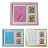 Baby Hand & Footprint Kit with Wooden Frame | Cherished Moments Keepsake Gift