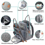 Smart Diaper Bag with Built-in Baby Bed & USB Charger