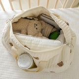Large Padded Maternity Hospital Bag – Cotton Quilted Travel Tote