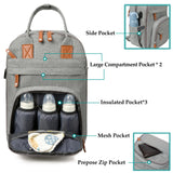 Smart Diaper Bag with Built-in Baby Bed & USB Charger
