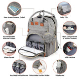 Smart Diaper Bag with Built-in Baby Bed & USB Charger