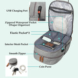 Smart Diaper Bag with Built-in Baby Bed & USB Charger