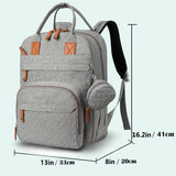 Smart Diaper Bag with Built-in Baby Bed & USB Charger