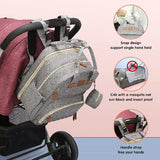 Smart Diaper Bag with Built-in Baby Bed & USB Charger
