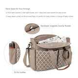 Stylish Geometric Mommy Bag with Pacifier Case | Diaper Bag for Modern Moms