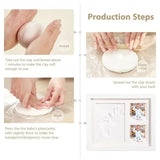 Baby Hand & Footprint Kit with Wooden Frame | Cherished Moments Keepsake Gift