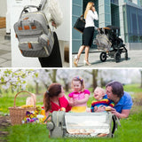 Smart Diaper Bag Backpack with Changing Mat