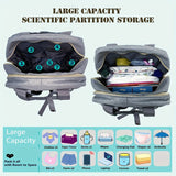 Smart Diaper Bag with Built-in Baby Bed & USB Charger