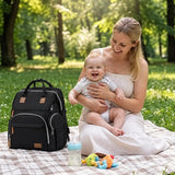Waterproof Diaper Bag Backpack with Changing Station