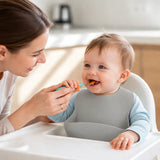 Silicone Bib for Babies - Waterproof and Easy Clean